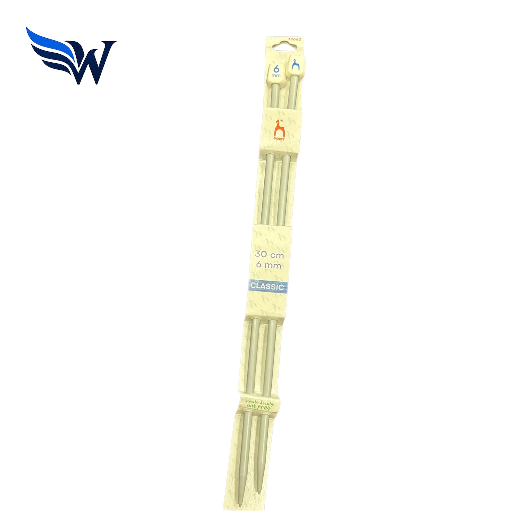 Pony Classic Knitting Needles 30cm Aluminium Single Point Needles – Choose Size 2mm–25mm | Wingora