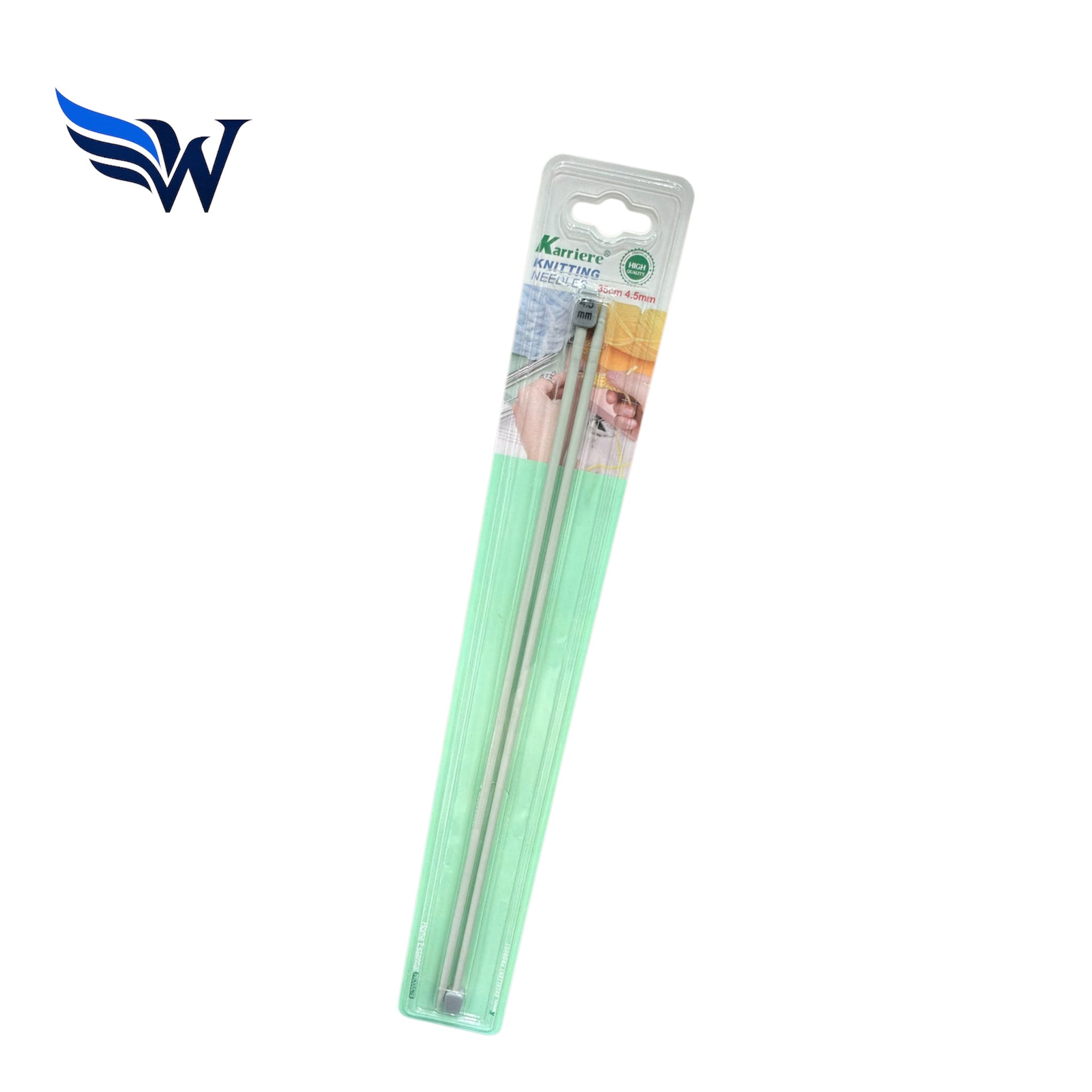 Karriere Knitting Needles 35cm – 3.50mm, 4.50mm, 5.0mm, 6.0mm, 7.0mm , 9.0mm Aluminium Single Point Needles | Wingora