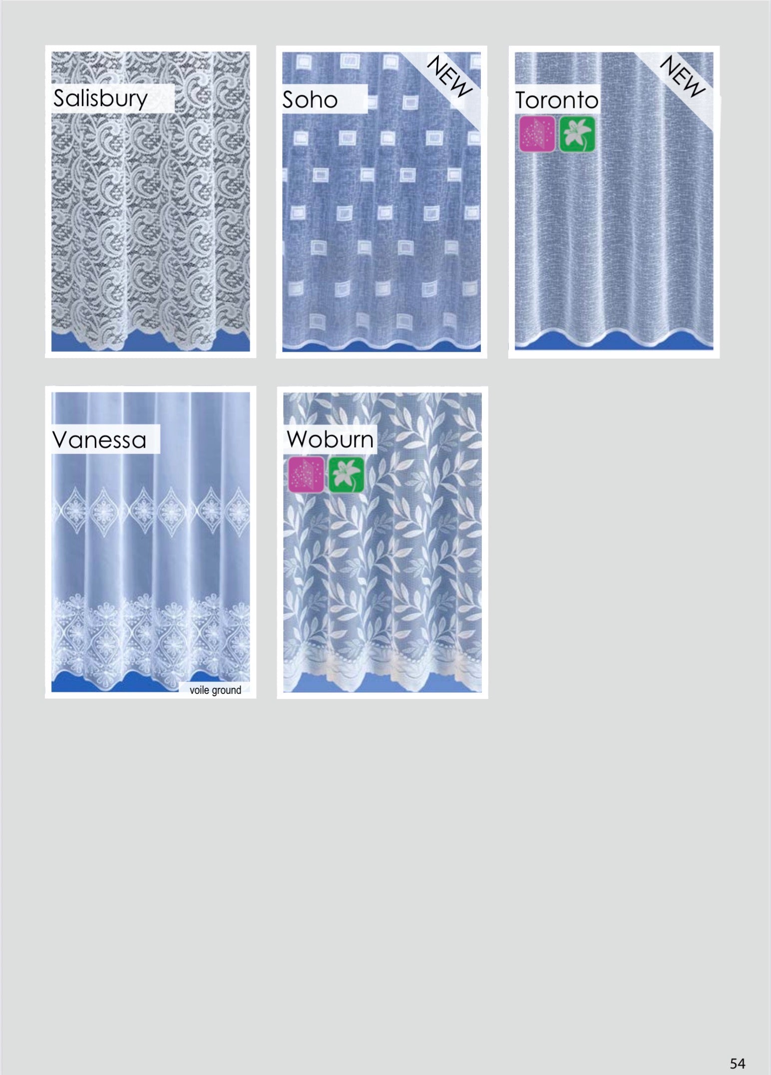 Wingora White Net Curtains – Made to Measure | Various Styles & Size | 36 Drop
