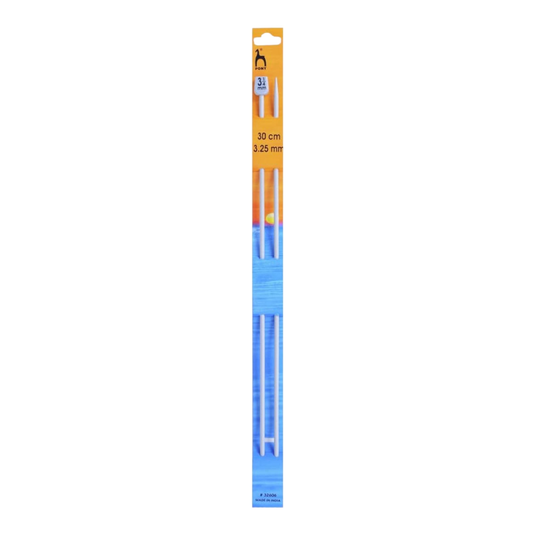 Pony Classic Knitting Needles 30cm Aluminium Single Point Needles – Choose Size 2mm–25mm | Wingora