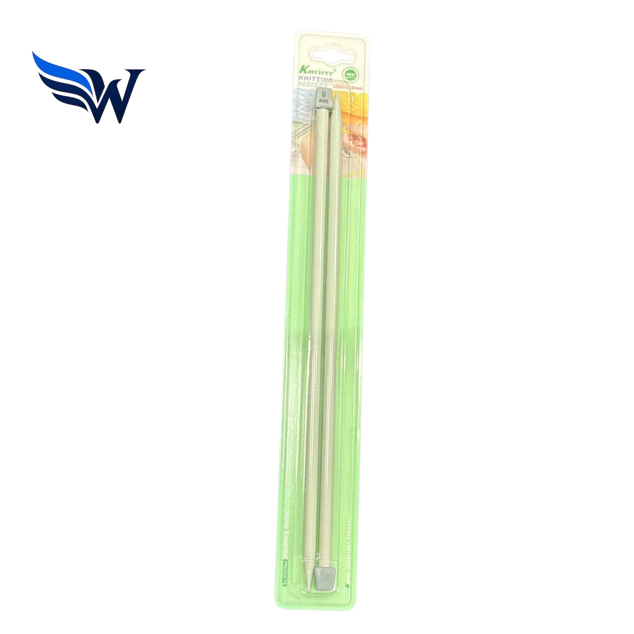 Karriere Knitting Needles 35cm – 3.50mm, 4.50mm, 5.0mm, 6.0mm, 7.0mm , 9.0mm Aluminium Single Point Needles | Wingora
