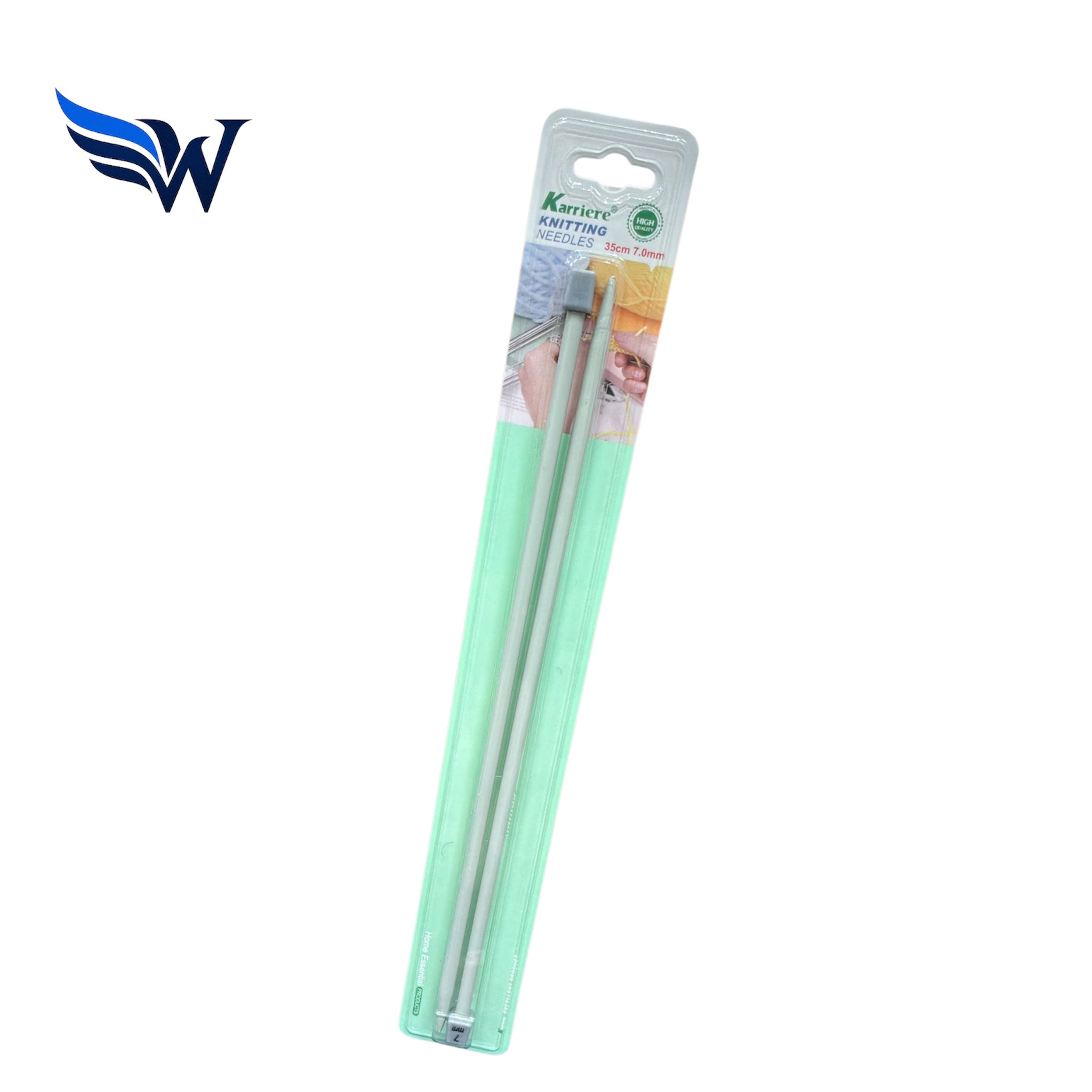 Karriere Knitting Needles 35cm – 3.50mm, 4.50mm, 5.0mm, 6.0mm, 7.0mm , 9.0mm Aluminium Single Point Needles | Wingora