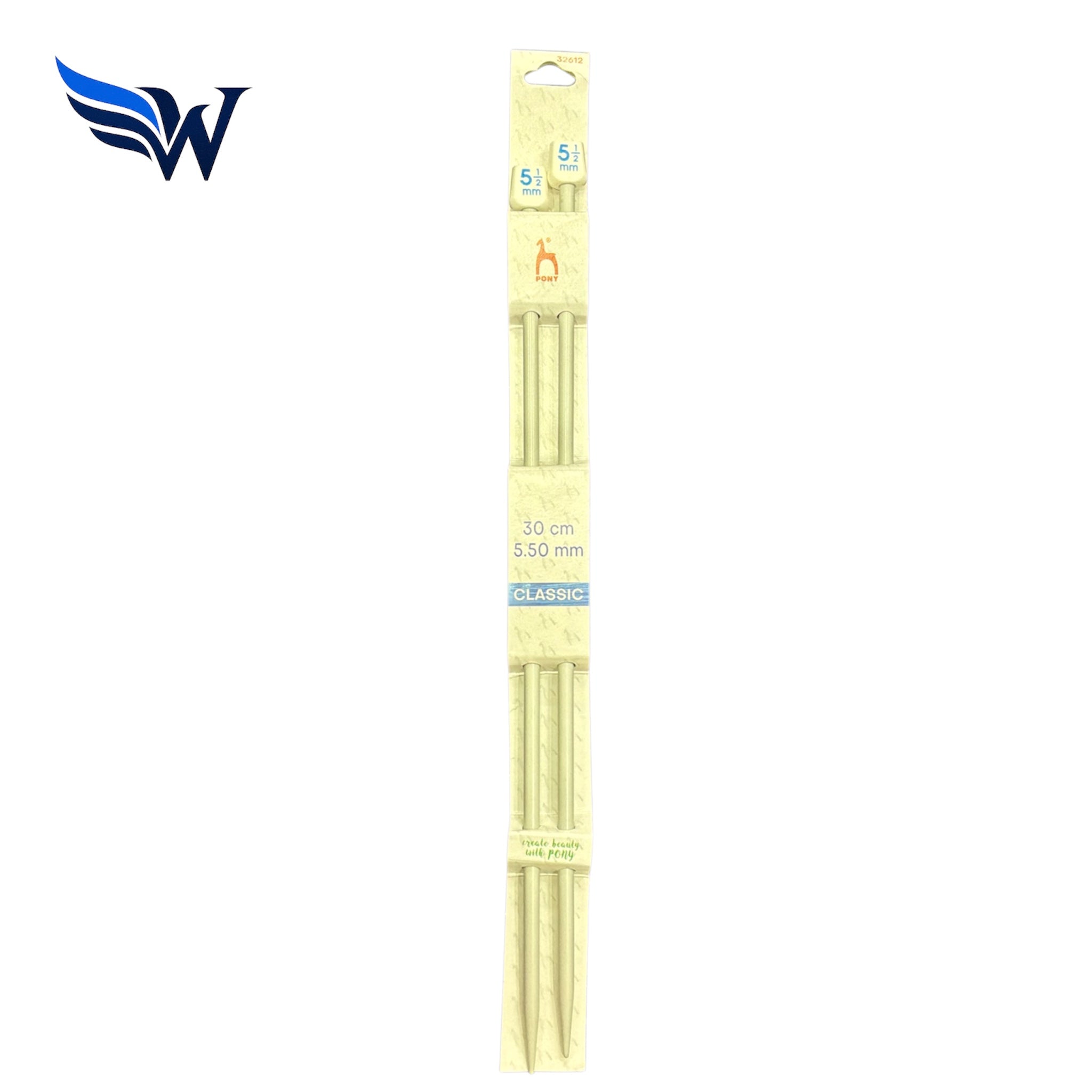 Pony Classic Knitting Needles 30cm Aluminium Single Point Needles – Choose Size 2mm–25mm | Wingora
