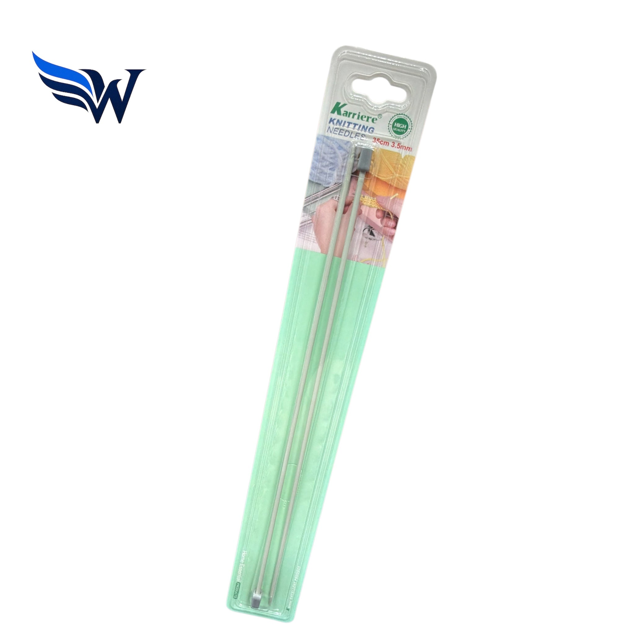 Karriere Knitting Needles 35cm – 3.50mm, 4.50mm, 5.0mm, 6.0mm, 7.0mm , 9.0mm Aluminium Single Point Needles | Wingora