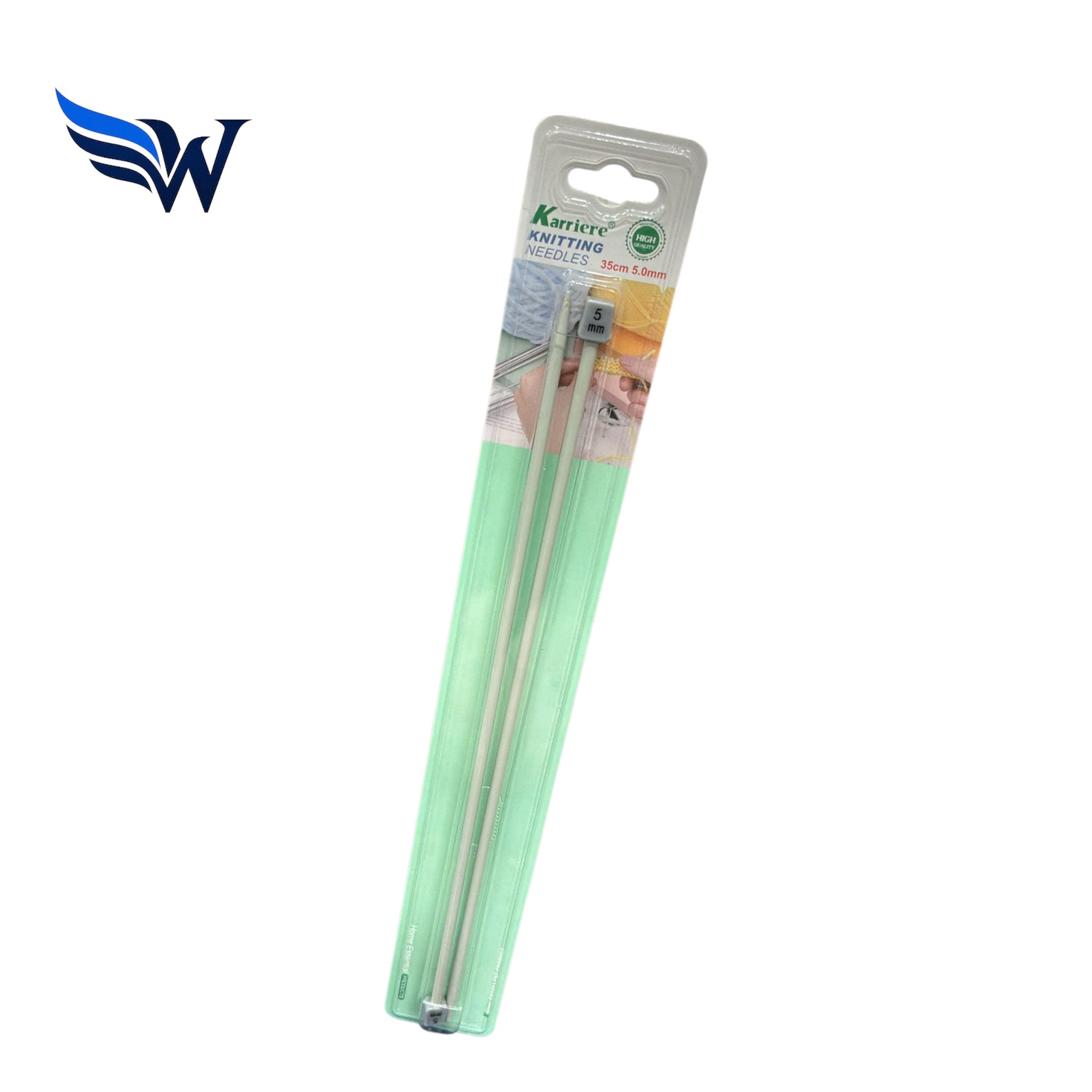 Karriere Knitting Needles 35cm – 3.50mm, 4.50mm, 5.0mm, 6.0mm, 7.0mm , 9.0mm Aluminium Single Point Needles | Wingora