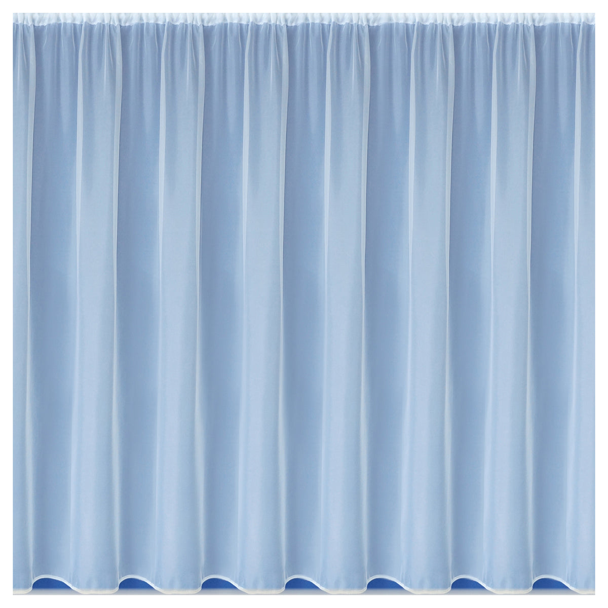 Albany White Plain Voile Net Curtain – 30” (76cm) to 90” (229cm) – Rod Pocket – Sold by the Yard| Wingora