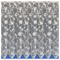 5882 Floral White Knitted Net Curtain – 36” (91cm) | Wingora