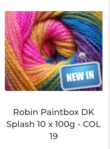 Robin Paintbox Double Knitting Yarn 100g