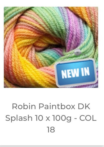 Robin Paintbox Double Knitting Yarn 100g