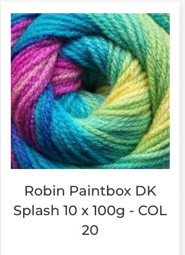 Robin Paintbox Double Knitting Yarn 100g