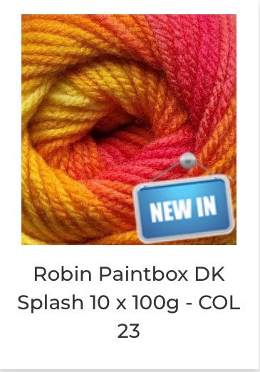 Robin Paintbox Double Knitting Yarn 100g