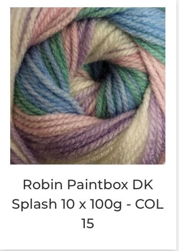 Robin Paintbox Double Knitting Yarn 100g