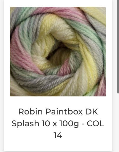 Robin Paintbox Double Knitting Yarn 100g