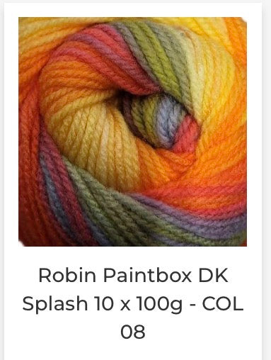 Robin Paintbox Double Knitting Yarn 100g